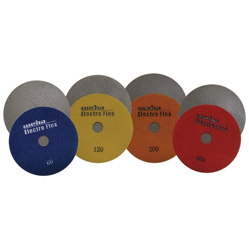 Weha 5 inch Electro Flex Electroplated Diamond Polishing Pad for Marble - close-up detail