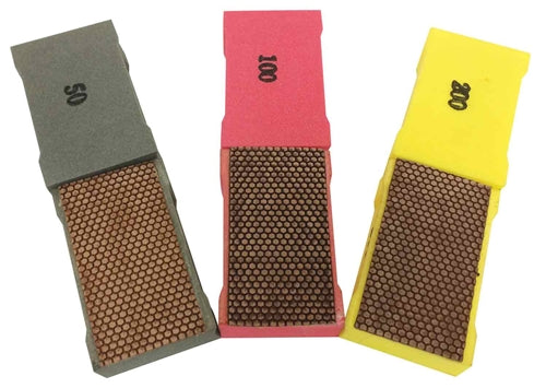Weha Copper Diamond Hand Polishing Pad for Granite and Marble - close-up detail