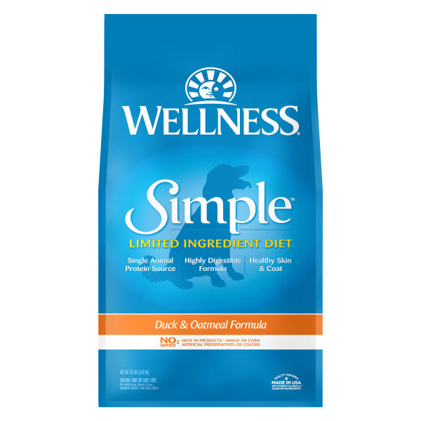 Wellness Simple Natural Limited Ingredient Diet Duck and Oatmeal Recipe Dry Dog Food