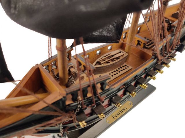 Wooden Fearless Black Sails Limited Model Pirate Ship 15"