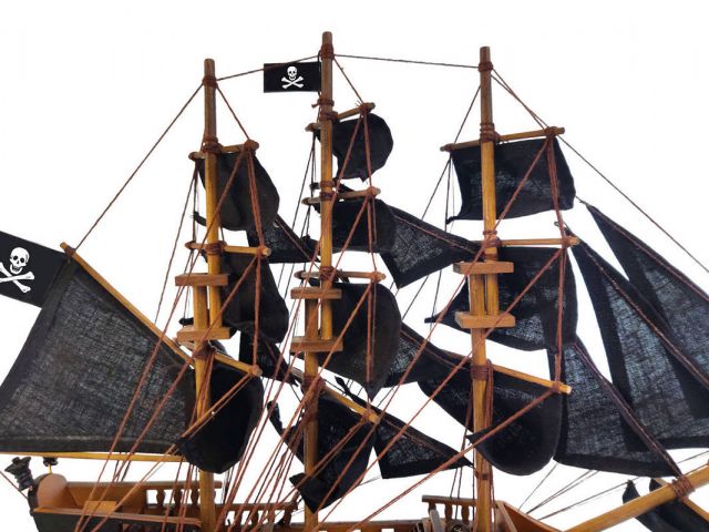 Wooden Fearless Black Sails Limited Model Pirate Ship 15"