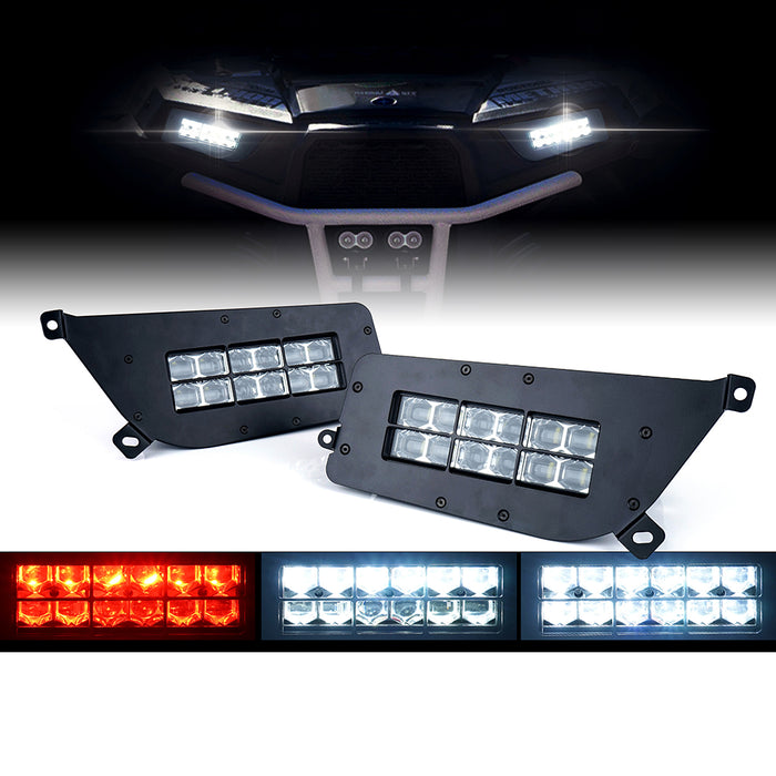 Xprite 90W LED Headlights for Polaris RZR XP Turbo 2014-2016 – Plug & Play Headlight Upgrade Kit