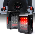 Xprite LED Tail Lights for Jeep Wrangler JK JKU 2007-2018 – Smoked Plug & Play Brake, Turn Signal  | Bold Series