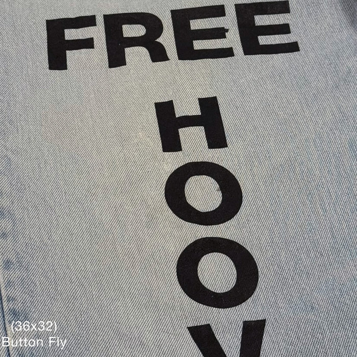 Yeezy 2021 Vintage 'Free Hoover' Levi's Denim In Light Wash