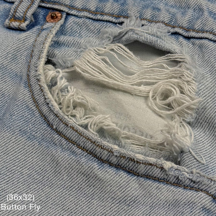 Yeezy 2021 Vintage 'Free Hoover' Levi's Denim In Light Wash